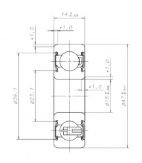 Подшипник Генераторные подшипники Подшипник B15-86AT1XDDG3 W-G01 по выгодным ценам Балаково